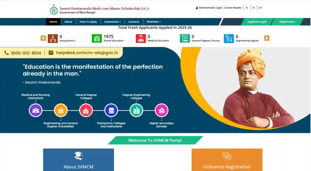 Swami Vivekananda Scholarship 2025: স্বামী বিবেকানন্দ স্কলারশিপ আবেদন শুরু!SVMCM Scholarship 2025-26 লাস্ট ডেট ও যোগ্যতা দেখুন 2 swami vivekananda scholarship svmcm scholarship svmcm scholarship renewal swami vivekananda scholarship last date wb sain blog