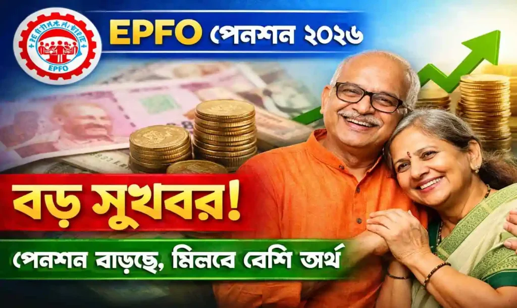 Big Government Decision on EPFO Pension 2026: অবসরপ্রাপ্ত কর্মীদের জন্য বাড়ছে মাসিক পেনশন | সম্পূর্ণ তথ্য 1 Big Government Decision on EPFO Pension 2026: অবসরপ্রাপ্ত কর্মীদের জন্য বাড়ছে মাসিক পেনশন | সম্পূর্ণ তথ্য WB SAIN BLOG